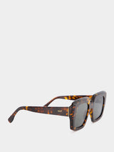 Piscina Burnt Havana Square Sunglasses