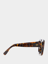 Piscina Burnt Havana Square Sunglasses