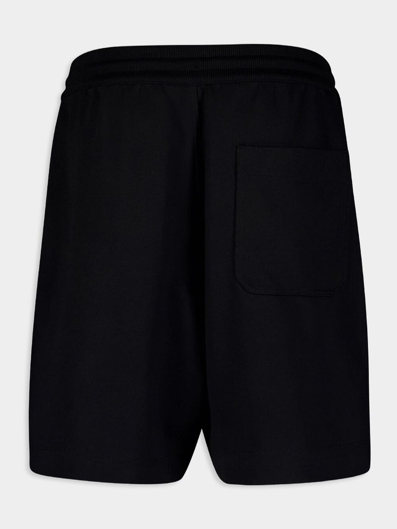 French Terry Black Shorts