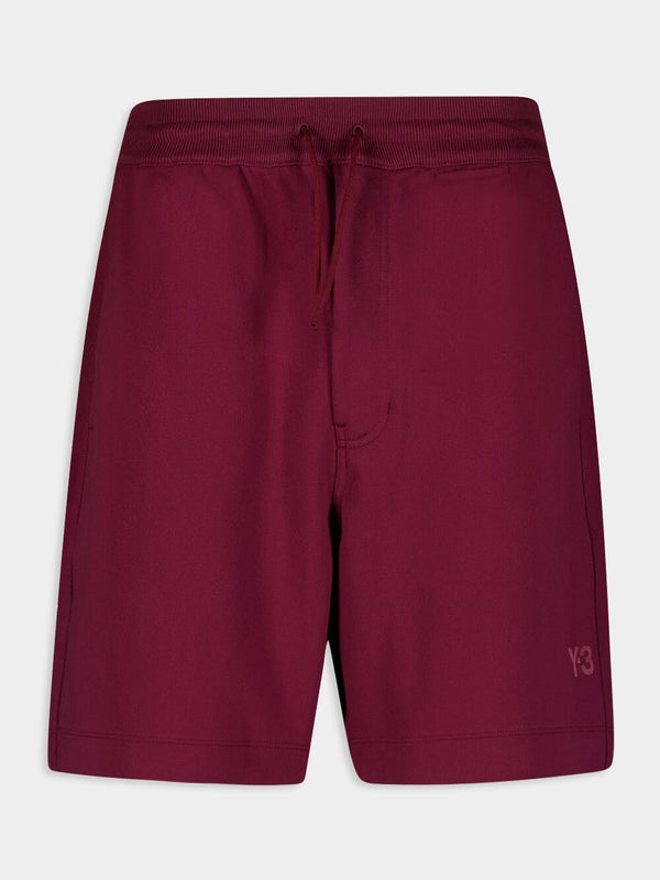 French Terry Burgundy Shorts
