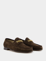 Suede York Chain Loafer