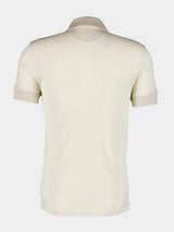 Textured Ivory Polo Shirt