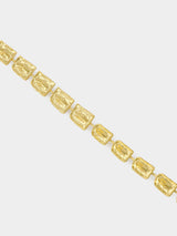 Gold-Tone Croc-Effect Necklace