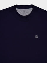 Navy Embroidered T-Shirt