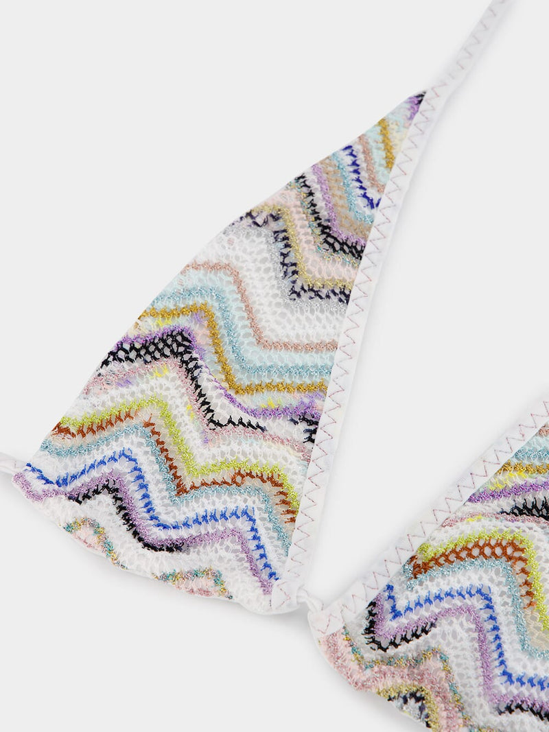 Zigzag Crochet Bikini Set
