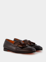 Tassel Detail Leather Loafers