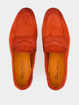 Red Suede Carlo Loafers