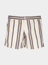 Nautical Stripe Cropped Shorts