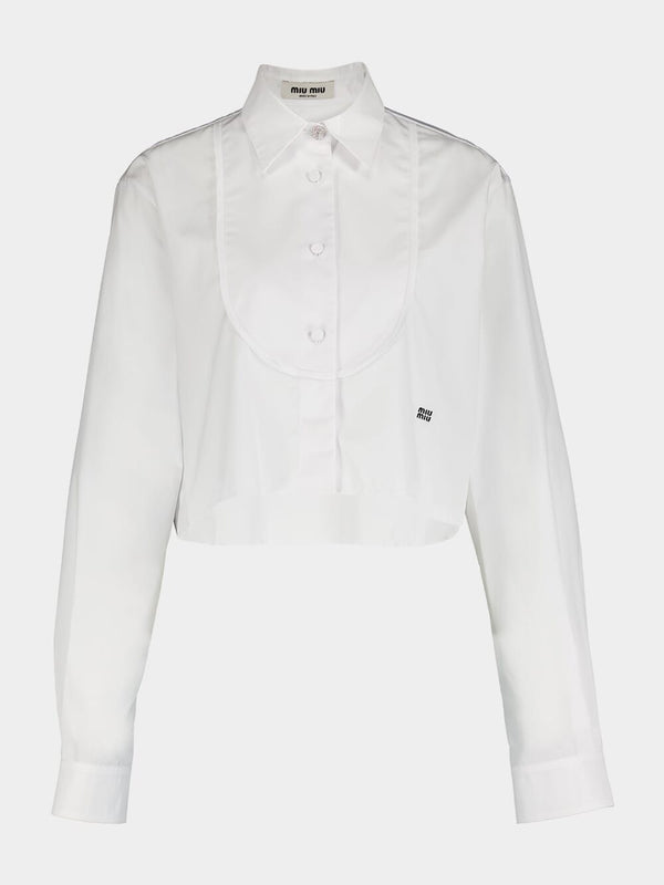 Cropped Cotton Poplin Shirt