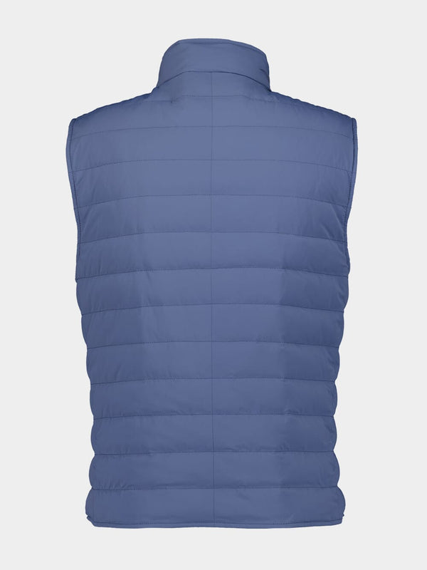 Quilted Padded Blue Vest