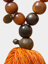 Merino Wool Orange and Brown Sculpture