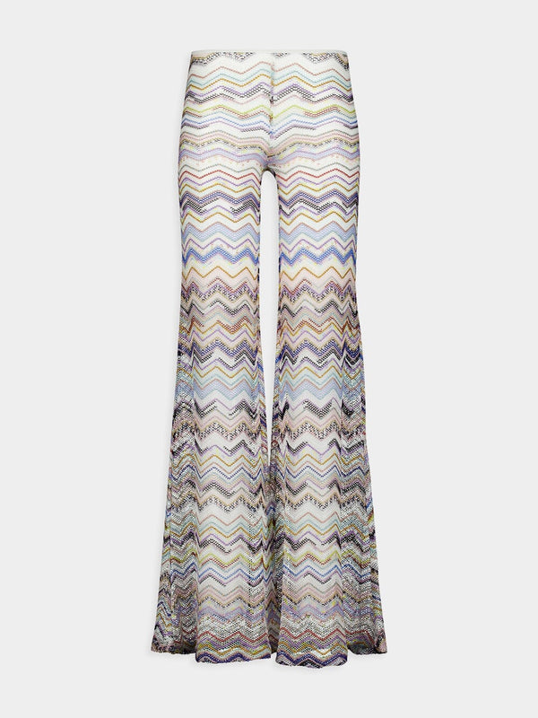 Zigzag Flared Trousers