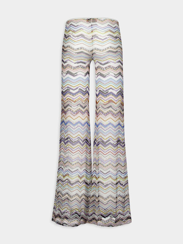 Zigzag Flared Trousers