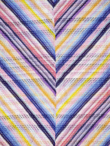 Striped Crochet Long Kaftan