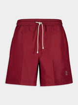Solomeo Red Swim Shorts
