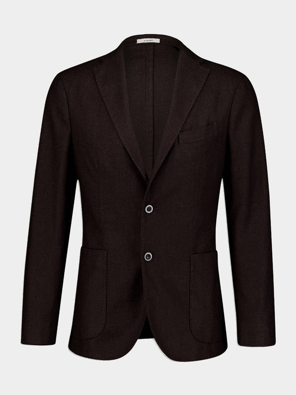 Single-Breasted Wool-Blend Blazer