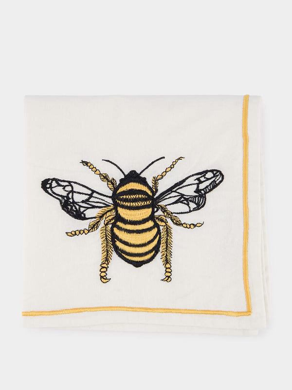 Embroidered Bee Napkin