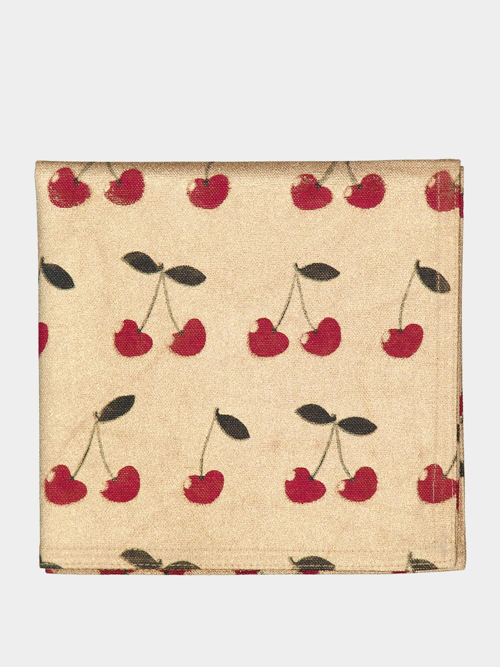 Cotton Napkin with Cherry Print