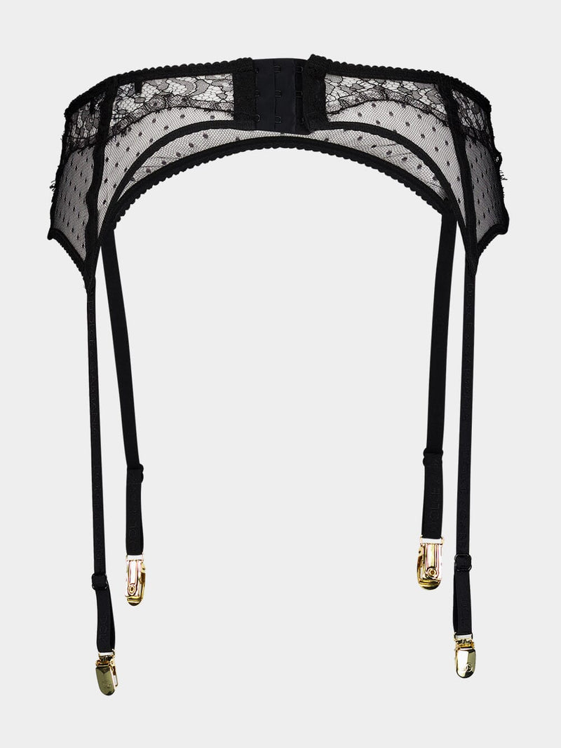 Black Lace Suspender Belt