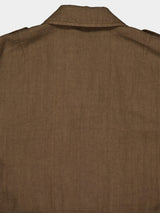 Garment-dyed Linen Field Jacket