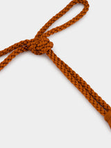 Olivina Orange Smooth Rope Belt
