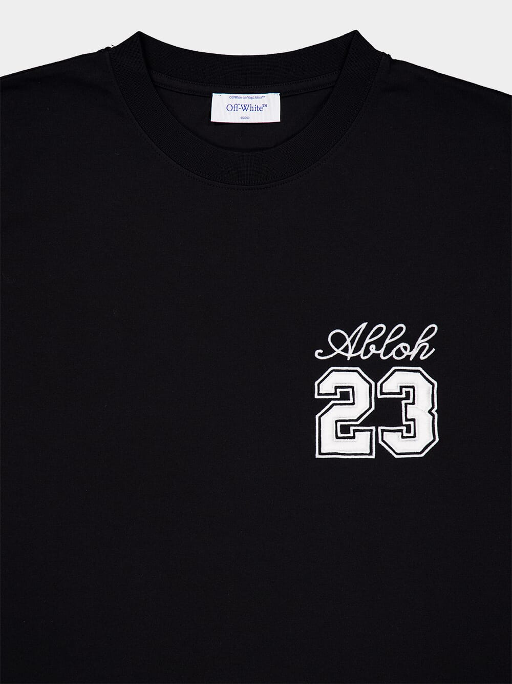 23 Embroidered Black T-Shirt