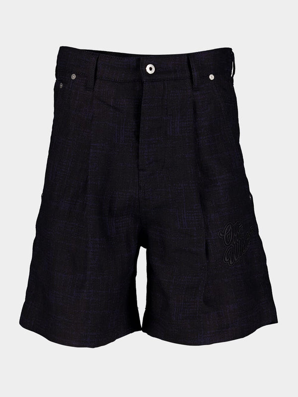 90s Logo Linen Shorts