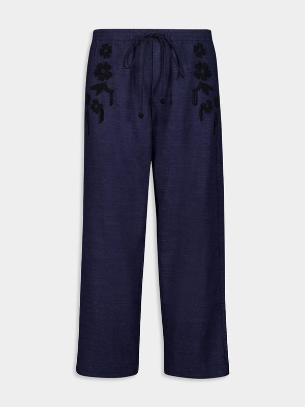 Embroidered Sesame Trousers