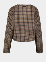 Cashgora Check Blouse