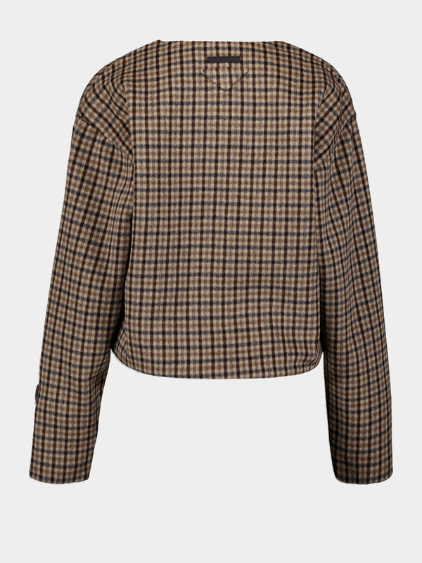 Cashgora Check Blouse