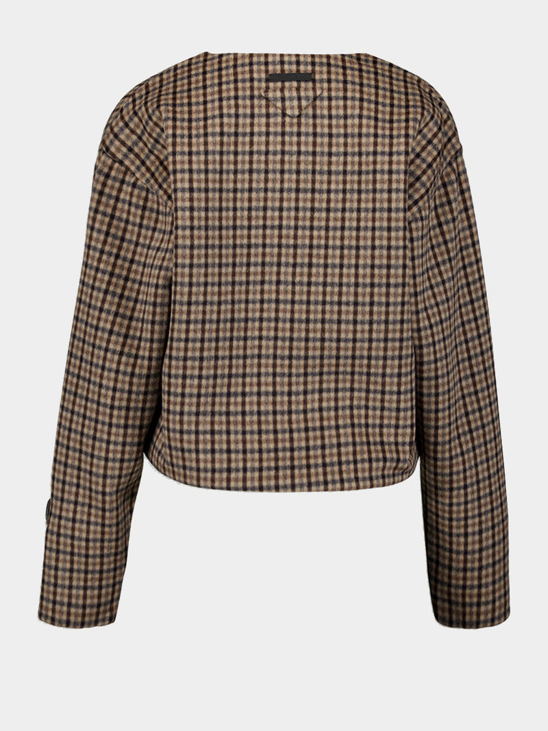 Cashgora Check Blouse