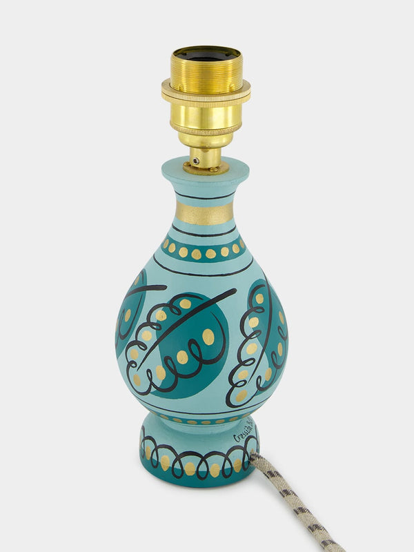 Paisley Leaf Vase Lamp