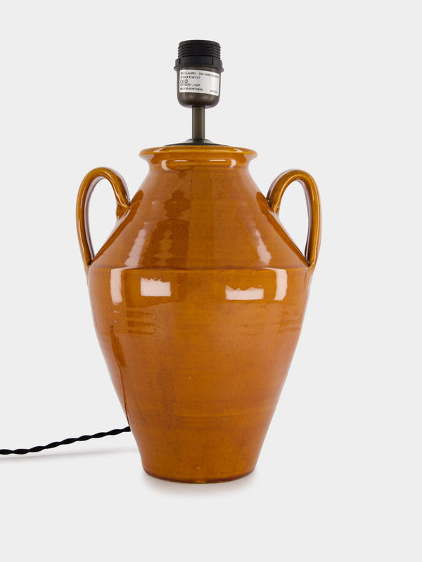 Pedro Amber Lamp Base