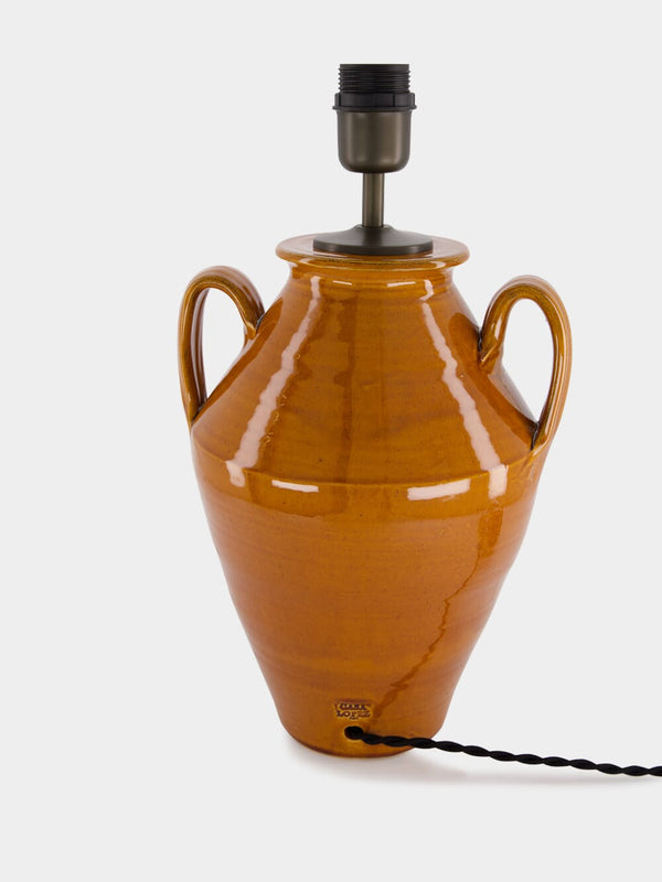 Pedro Amber Lamp Base