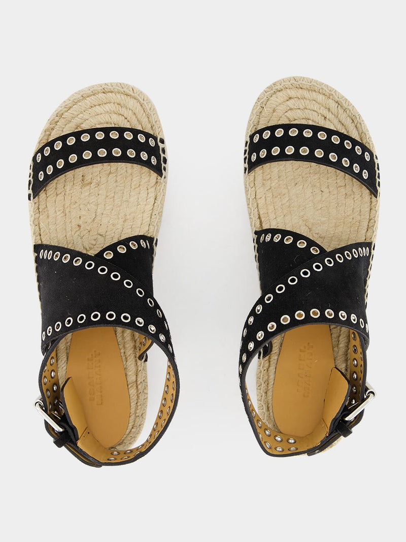 Illya Studded Suede Sandals
