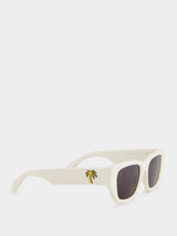 Hinkley White Sunglasses