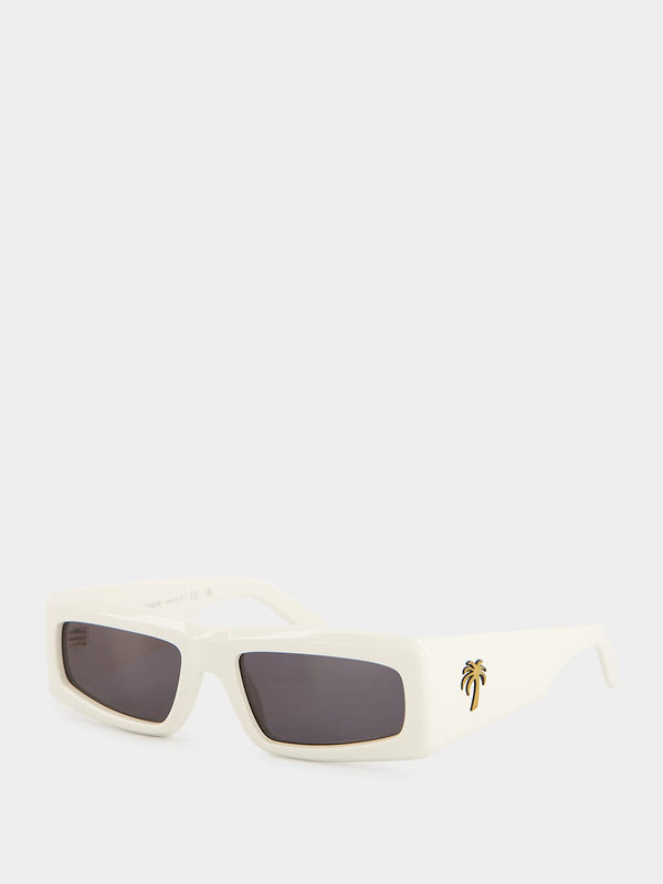 Yreka White Sunglasses