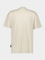 White Logo Collar T-Shirt