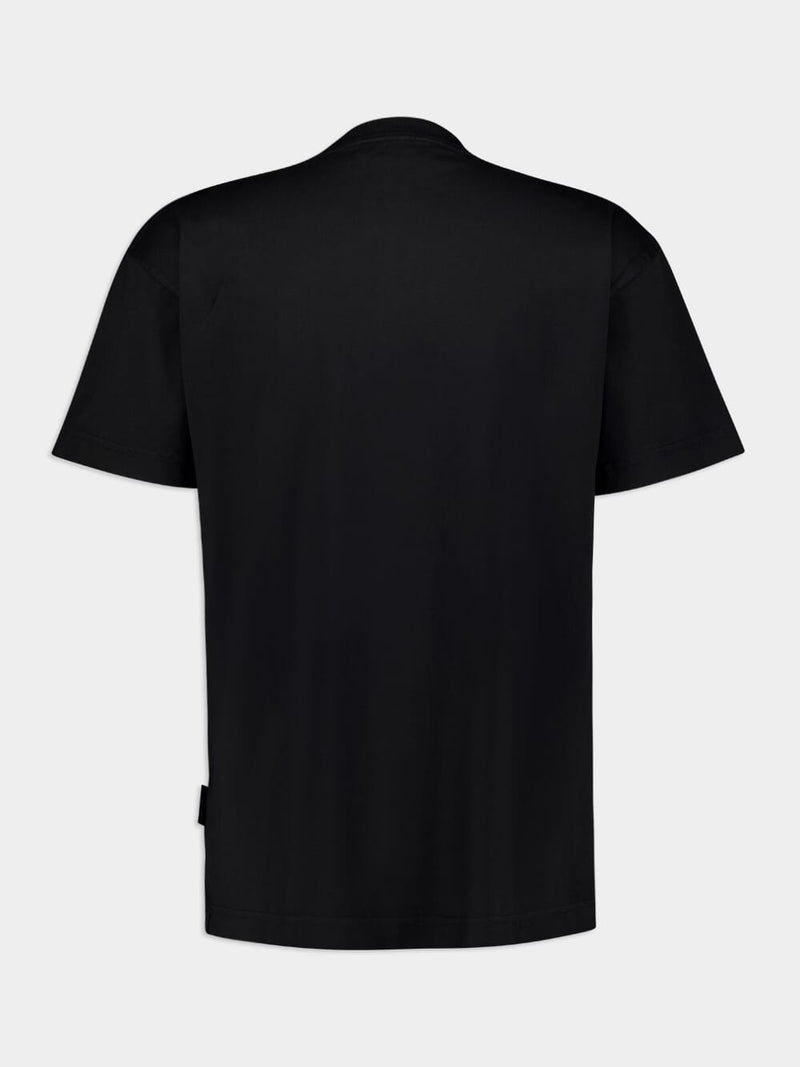 Logo Collar Black T-Shirt