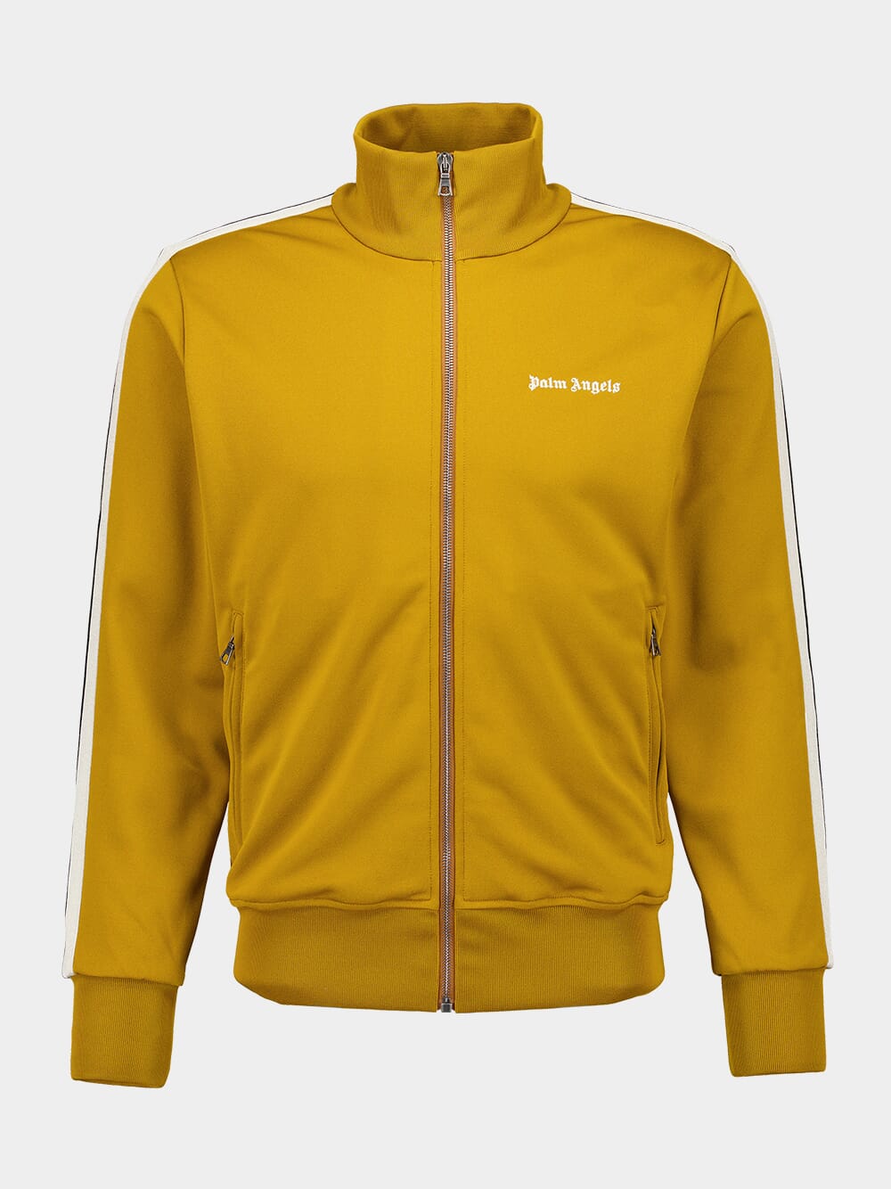 Palm Angels Golden Brown Classic Logo Track Jacket Fashion Clinic