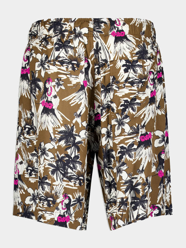 Hula Cargo Graphic-Print Shorts