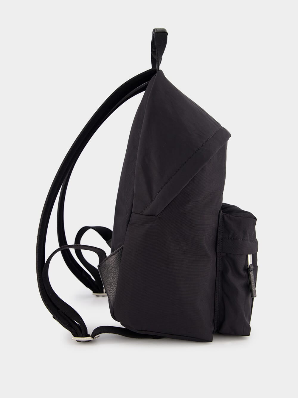 Black Textured Backpack
