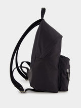 Black Textured Backpack