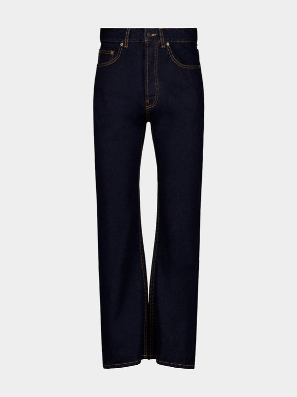 Logo-Embroidered Denim Jeans