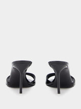 Lidia 70mm Black Patent Leather Mules