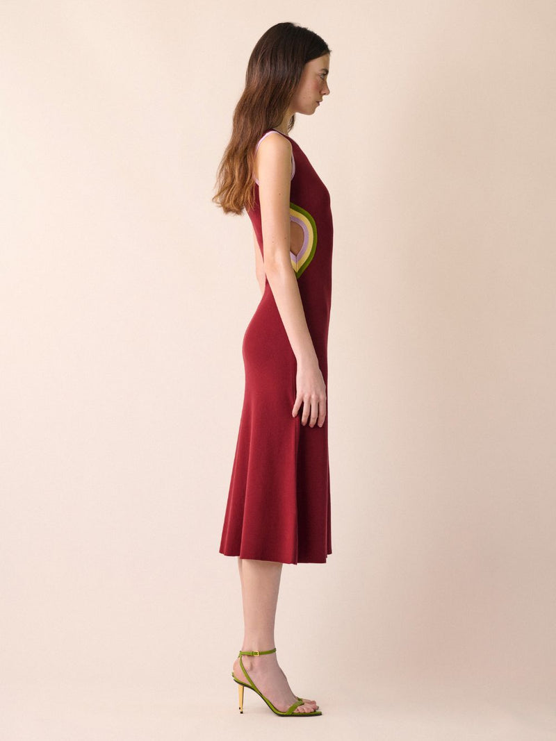 Lemurian Knitted Dress With Side Openings