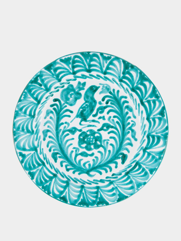 Handpainted Charger Plate with Floral Design