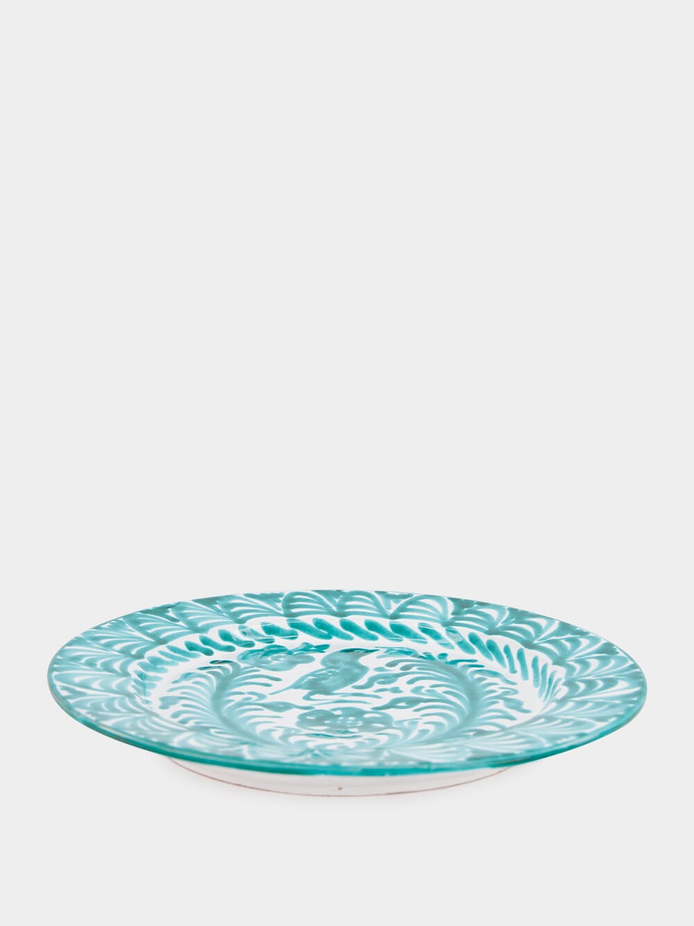 Handpainted Charger Plate with Floral Design