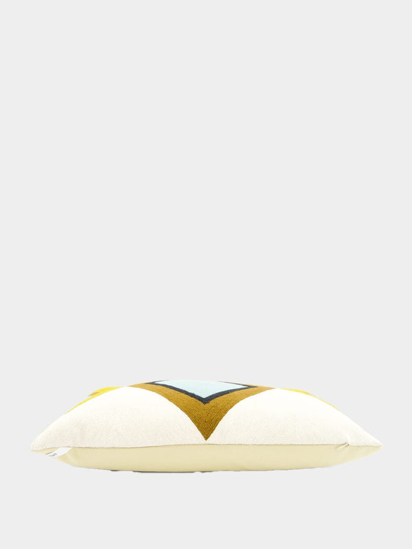 White Riviera Cushion