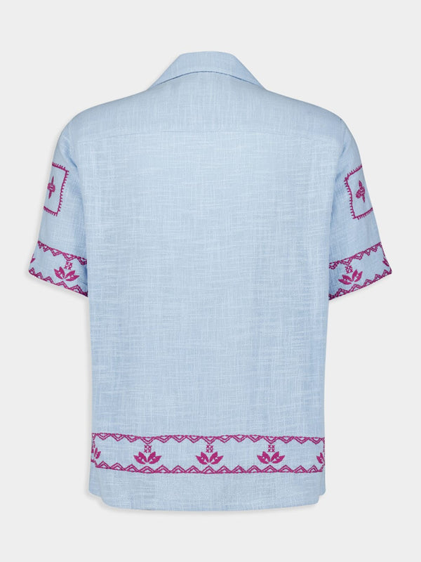 Mexican Cotton Blue Shirt